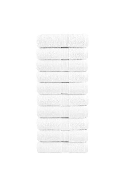odjas Set 10 Prosoape de maini 50x80 cm, 100% bumbac, GREEK MODEL , 500 gr ALB