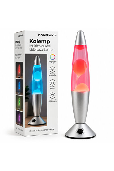 Innova InnovaGoods Kolemp Πολύχρωμη Λάμπα Λάβας LED, Ατμοσφαιρικός Φωτισμός, ...