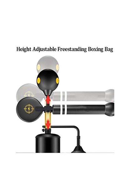 BlueFire Heavy Duty Freestanding Punching Bag for Adults & Kids – Adjustable Height Boxing Reaction Target with Speed Ball, Swing Arm & Sandbag | Shock-Absorbing Suction Base | Home Gym, MMA, Fitness Training