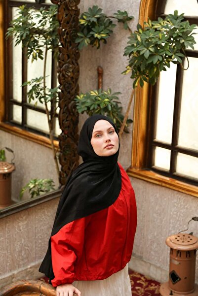 ENRİCO FERRİ Talia Arc Pattern Jacquard Shawl - Black