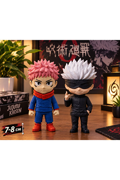 You Toys Jujutsu Kaisen Satoru Gojo +İtadori Yuji 7-8 Cm Eklemli Figür Oyuncak