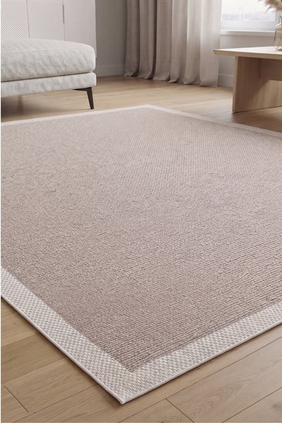 Anatolian Carpet Store Sisal Dokuma Hav Vermez, Leke Tutmaz, Robot Süpürgeye Uygun Modern Gri Halı