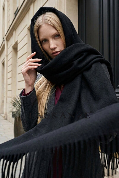 LAGRANZE Extra Soft Textured Women's Scarf/ Shawl with Tassel Detail