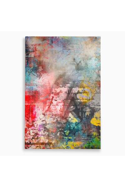 Luxcanva Tablou Canvas Perete Colorat 80x120 cm pe Sasiu Lemn Arta Abstracta ...