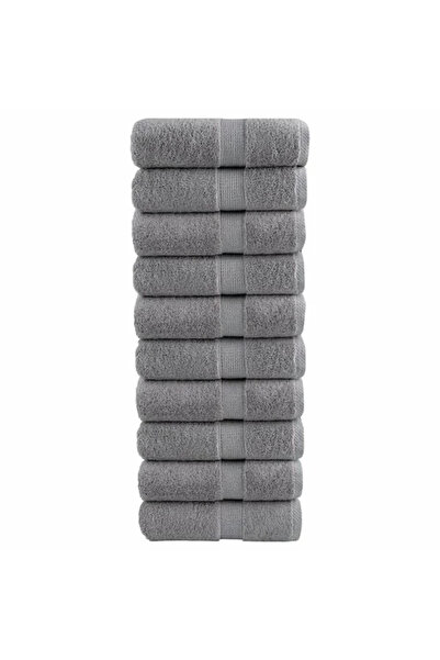 odjas Set 10 Prosoape de maini 50x80 cm, 100% bumbac, GREEK MODEL , 500 gr GRI