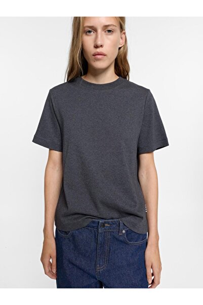 PARFOIS Kadın Düz Pamuklu T-Shirt