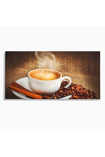 Luxcanva Tablou Canvas Aroma De Cafea 120x60 cm pe Sasiu Lemn Scortisoara Cap...