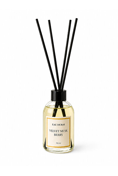 Eau Dubai Odorizant de cameră cu bețișoare, Musk Berry, 110 ml