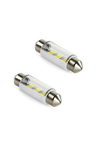 OEM Λαμπτήρες LED Σωληνωτοί 36mm 6 LED 12volt Λευκό Φως 14196 2 Τεμάχια (CAR0...