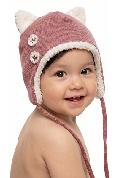 BabyCosy Organic Wear %100 Organik Pamuk Welsoft Bebek Şapkası Unisex Kedi Ku...