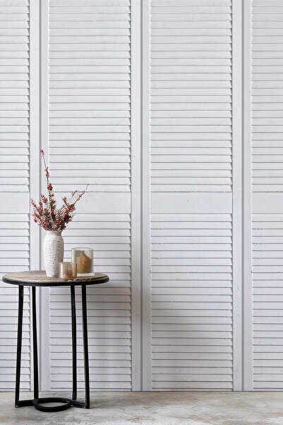 MİRAZAWALL Modern Panjurlu Dolap Kapakları Görünümlü Minimalist Tek Parça Tek...