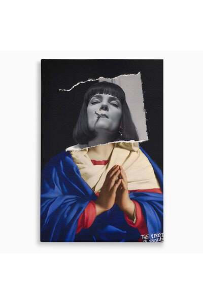 Luxcanva Tablou Canvas The Virgin In Prayer 70x100 cm pe Sasiu Lemn Room Fict...