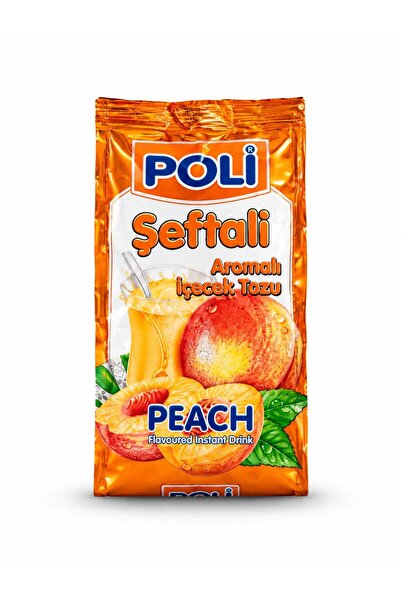 Poli Şeftali Aromalı Sıcak İçecek Tozu 300 Gr – Pratik ve Lezzetli Toz İçecek