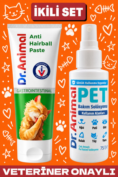Dr. Animal 2 li set- Gastroıntestinal malt-75 ml ağız, göz, kulak , pati tüy ...
