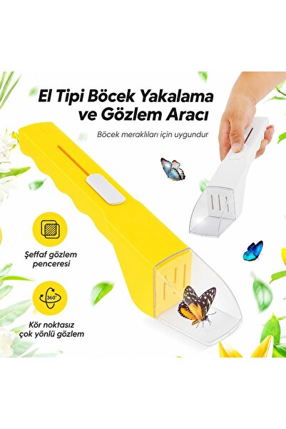 valkyrie Böcek Yakalama ve Gözlem Aparatı Şeffaf Hazneli 360° İnceleme Aracı ...