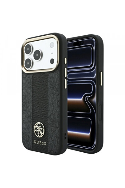 Guess Husă MagSafe pentru Apple iPhone 18 Pro / 17 Pro, Guess, 4G Stripe Roun...