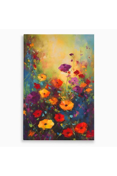 Luxcanva Tablou Canvas Forme Florale 70x100 cm pe Sasiu Lemn Room Plante Prim...