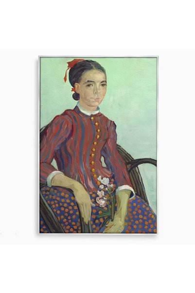 Luxcanva Tablou Canvas La Mousme 100x150 cm cu Rama Argintiu Galerie De Arta ...