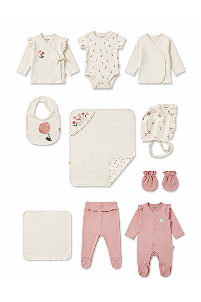 BabyCosy طقم ملابس داخلية من القطن العضوي 100% مكون من 10 قطع