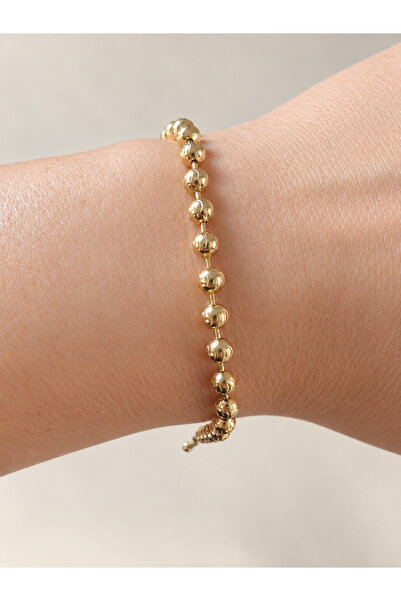 POKAK Kadın Xuping Jewelry 14K Gold Altın Kaplama Dorika Toplu Zincir Bileklik