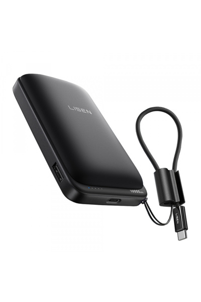 LISEN Εξωτερική Μπαταρία Wireless P604, 10000mAh, 65W, QC + PD + FQI, 1 x QI ...