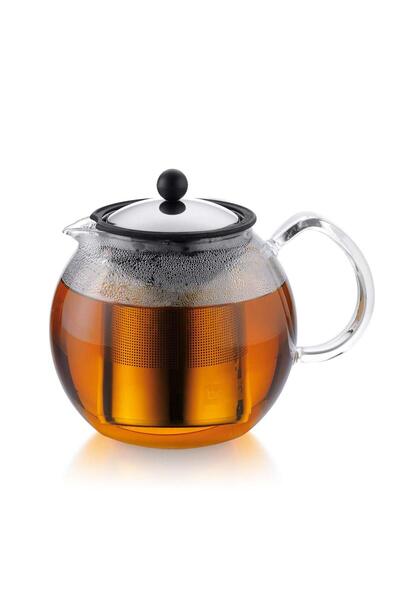 Bodum 1802-16 assam çay makinesi, (French Press Sistem, kalıcı paslanmaz çeli...