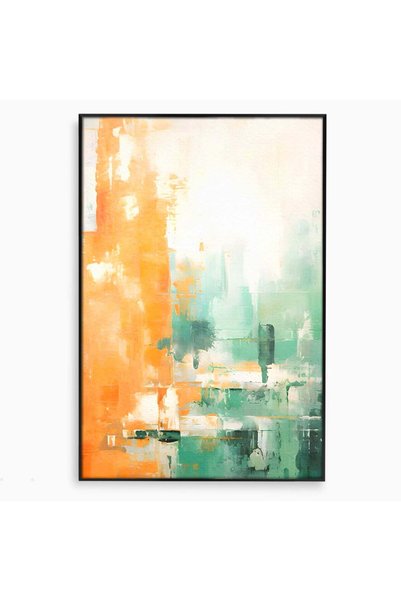 Luxcanva Tablou Canvas Imbratisare De Contrast 40x60 cm cu Rama Negru Living ...
