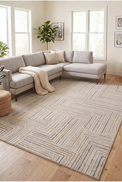 Livset Home Yumuşak Pamuk Modern Bukleli Halı Salon Mutfak Oturma Odası Çocuk...