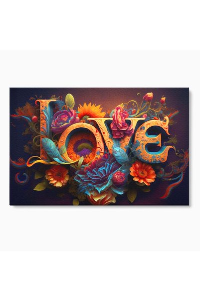 Luxcanva Tablou Canvas Flori ale Iubirii si Armoniei 120x80 cm pe Sasiu Lemn ...