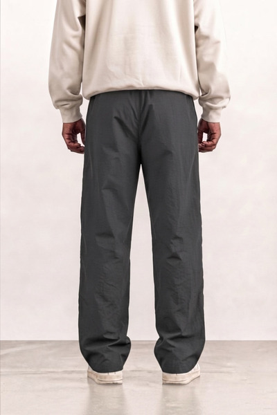 SERABLANKA Men's Oversize Sweatpants with Hem Detail, Wide Legs, Comfortable Fit