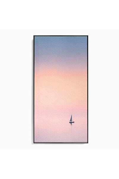 Luxcanva Tablou Canvas Undeva In Larg 60x120 cm cu Rama Negru Dormitor Decora...