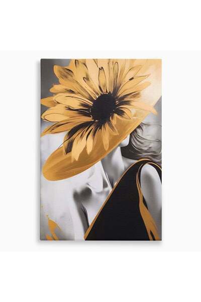 Luxcanva Tablou Canvas Cu Fata Spre Soare 40x60 cm pe Sasiu Lemn Living Palar...