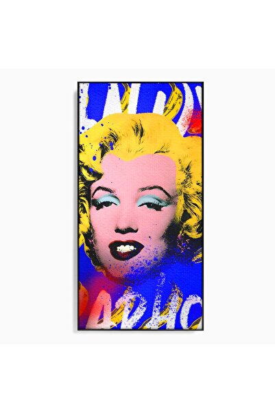 Luxcanva Tablou Canvas Andy Warhol Painted Marilyn Monroe 70x140 cm cu Rama N...