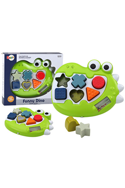 LEAN Puzzle senzorial cu dinozauri de sortat, cu melodii, pentru cei mai mici