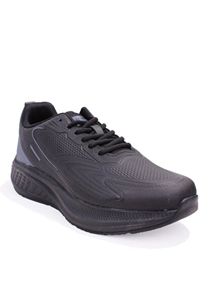 Kinetix Sılvan Pu Black Orthopedic Daily Men's Sports Shoes