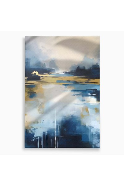 Luxcanva Tablou Canvas Rasarit Abstract 50x70 cm pe Sasiu Lemn Room Decorativ...