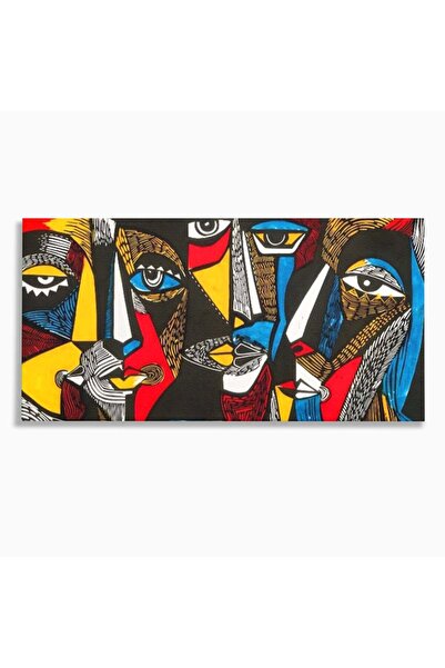 Luxcanva Tablou Canvas Dual View 140x70 cm pe Sasiu Lemn Room Abstract Fete C...