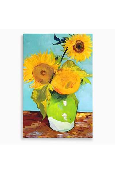 Luxcanva Tablou Canvas Vaza Cu Flori 40x60 cm pe Sasiu Lemn Culori Floarea So...