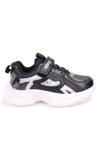 Vicco Lara 346F26K124 Black Orthopedic Girls' Sports Shoes