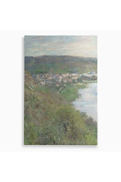 Luxcanva Tablou Canvas Wiew Of The Village By Monet 100x150 cm pe Sasiu Lemn ...
