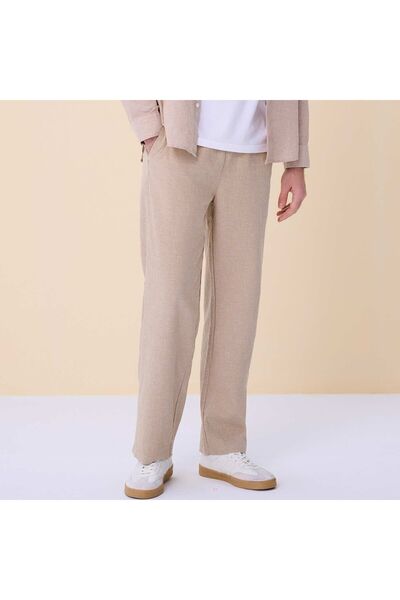 Giordano Men Relaxed Linen Cotton Straight Khakis