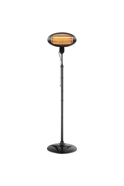 OEM Incalzitor cu infrarosu pe suport, 2000 W, 3 x trepte caldura, Inaltime r...
