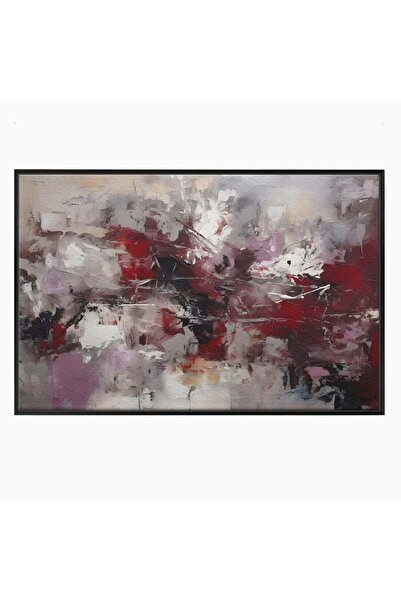 Luxcanva Tablou Canvas Pete De Culoare Tablou Abstract 120x80 cm cu Rama Negr...