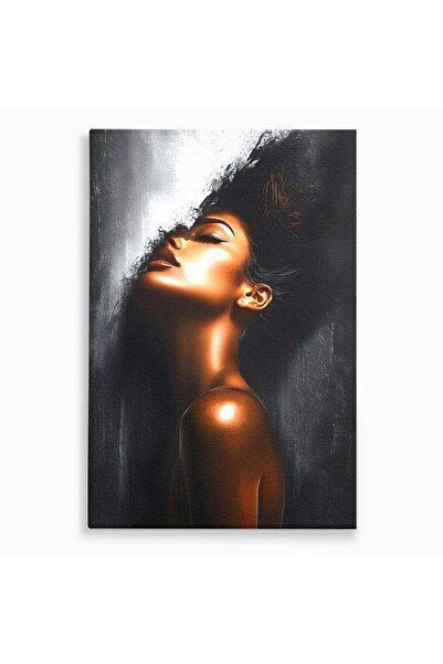 Luxcanva Tablou Canvas Ecoul Simturilor 100x150 cm pe Sasiu Lemn Arta Bronz E...