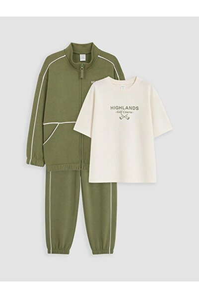 LC Waikiki Printed Boys' 3-Piece Set (W6)