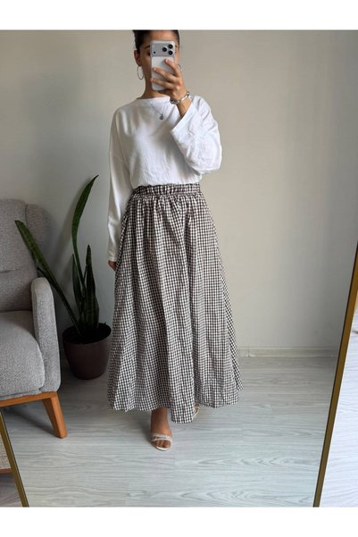 HEWANK Women's Lined Long Skirt