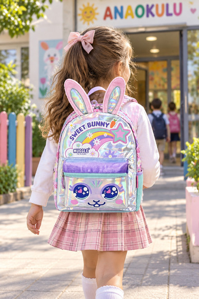 DODOMAR Σχολική τσάντα Rabbit Bunny για νηπιαγωγείο Παιδική τσάντα πλάτης Προ...