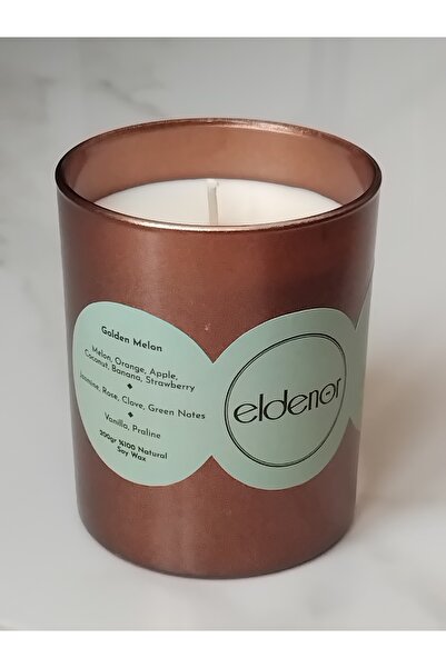 Eldenör %100 Doğal Soya Mumu Kavun Kokulu Yoğun Esanslı Aromaterapi 200 ml