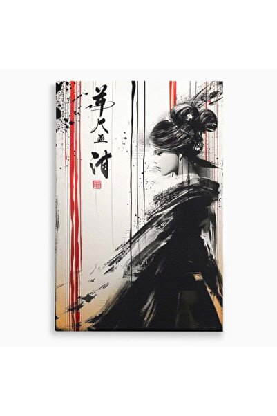 Luxcanva Tablou Canvas Aleasa Samuraului 40x60 cm pe Sasiu Lemn Gheisa Eterna...