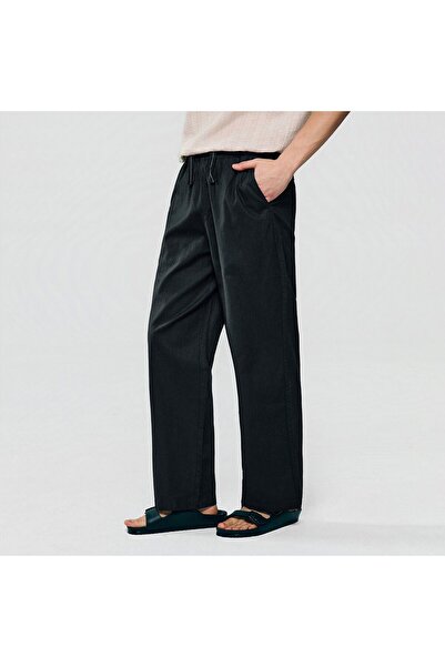 Giordano Men Relaxed Linen Cotton Straight Khakis